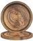 MaitianGuyou Lot de 40 assiettes en carton à grain de bois rustique jetables de 17,8 cm pour fête prénatale, bûcheron, fête d'anniversaire (bois foncé)