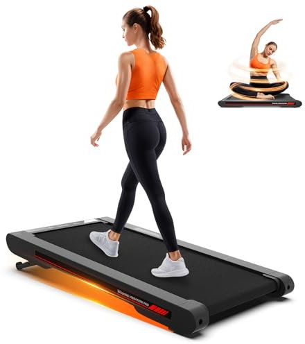Sperax 4-in-1 Laufband für Zuhause mit 10% Neigung & Vibrationsfunktion - Walking Vibration Pad mit App Bluetooth, Fernbedienung und Bürotauglichkeit - Laufband für Zuhause Kompakt