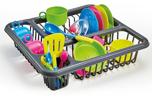 BUSY ME Let's Do The Dishes Playset For Children From 3 Years Dishwasher Toy Kitchen Play Kitchen Mud Kitchen Accessories Toy Kitchen Accessories Toddler Sink Mud Kitchen Accessories Outdoor