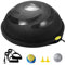 VEVOR Demi-ballon d'exercice, capacité de 680 kg, ballon d'équilibre de 660 mm, balle de stabilité de yoga avec bandes de résistance et pompe à pied, pour entraînement complet du corps domicile, noir
