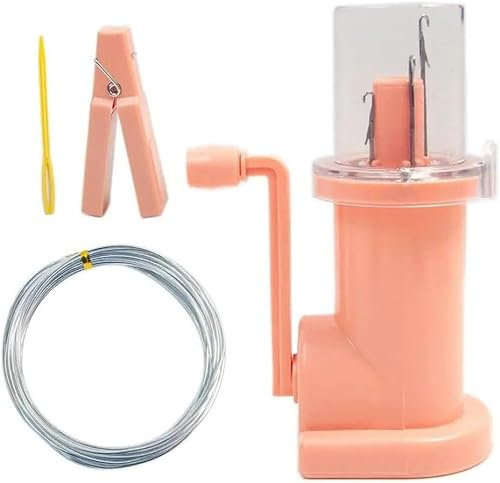 YUETTYY Máquina de trenzado de manivela para el hogar, máquina de trenzado de cuerda hecha a mano, mini máquina de tejer hecha a mano, herramienta de costura para tejer, máquina de bobinado de carrete