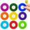 Meetory 9 Stück Mathe Fidget Spinner für Kinder - Interaktives Lernspielzeug für Multiplikation & Division, Förderung von Mathematikfähigkeiten im Klassenzimmer & Zuhause (Multiplizieren)
