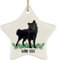 Weihnachtsdeko Keramik Hängende Ornamente Mit Schnur Weihnachtsbaum Deko Christbaumschmuck Anhänger Lustige Personalisierte Name Finnischer Lapphund Schwarze Geschenke Für Hundemama