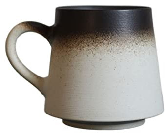 HAODUOO Latte-Tassen, kreative Keramiktasse, Kaffeetasse, Persönlichkeit, mattiert, Paar-Tasse, Wassertasse, Büro-Kaffeetasse, Keramik-Wassertasse, Kaffeetassen(Brass)
