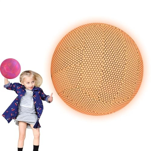 Ungtyb Glow in Dark Ball, Luminous Volleyball, Nighttime Volleyball, High Brightness Ball with Durable and Long Lasting Glow for Kids and Adults During Evening Sports or Fun Games