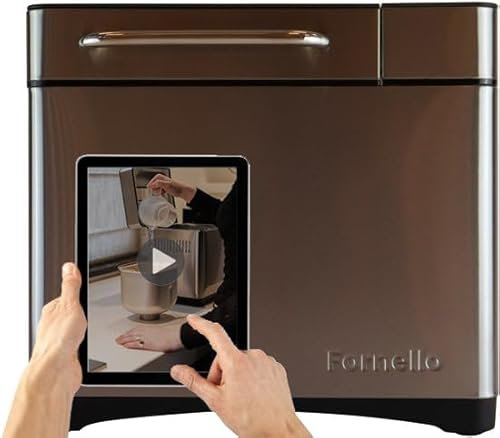 Fornello Macchina per il pane - Include video di spiegazione - Dispenser di noci - Teglia in ceramica - Senza PFAS
