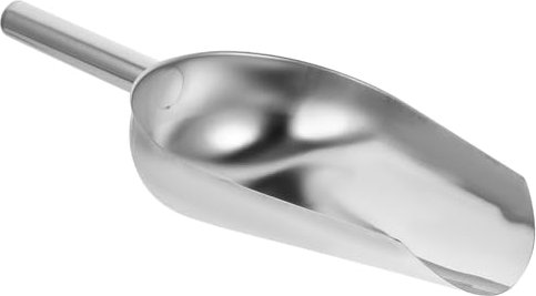 STOBAZA Pala para Hielo de Acero Inoxidable, Multiusos Cucharas para Cubitos Harina Granos Frijoles Jardín y Dulces, para Cocina Bar y Supermercado, 37X17cm