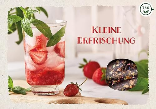 Kleine Erfrischung: Teekarte mit Sichtfenster