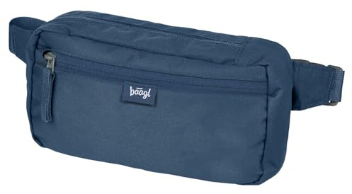 Baagl Bauchtasche Damen Herren Gürteltasche Umhängetasche Hüfttasche Navy | Die Crossbody-Bag und Brusttasche aus wasserabweisendem, schnelltrocknendem Material bietet einen YKK-Zipper Organizer.