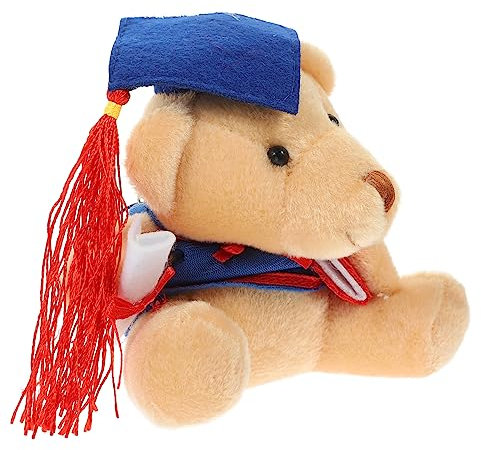 ERINGOGO Doctor Bear Schlüsselanhänger Plüsch Bär Für Taschen Und Rucksäcke Süßes Zur Graduation Blaues Outfit Perfekter Begleiter Für Studenten Dekoration