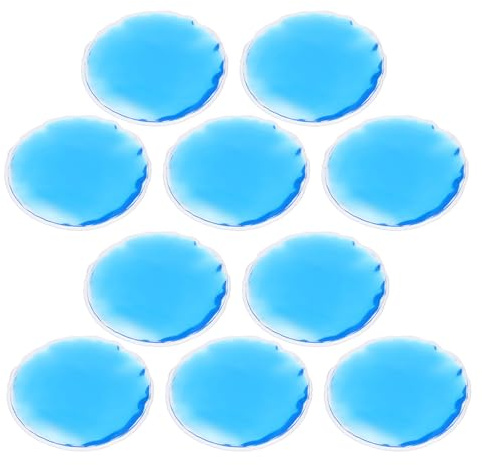Angoily Kühlende und Wärmende Augenpads Rund 7cm aus PVC Stück Zur Linderung Von Augenmüdigkeit und Schwellungen für Empfindliche Haut und Schlaf
