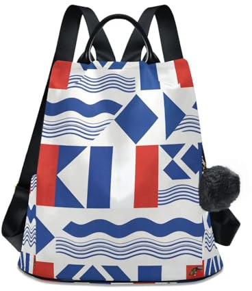 Loancwa Laptop-Rucksack mit lebendigen Mustern, 17 l, umweltfreundlich, recyceltes Polyester, Rucksack für Fitness-Enthusiasten, Einkaufen