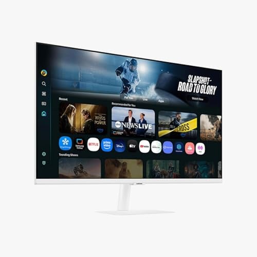 Samsung Smart Monitor M7 (M70F) da 32, display 4K UHD con Vision AI, app Smart TV, Gaming Hub, USB-C, HDMI, bianco