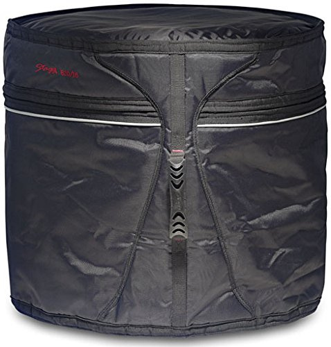 Stagg 16483 Professionelle Nylon Bassdrumtasche (Abmessung: 45,7x40,6 cm (18x16 Zoll)) schwarz