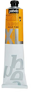 Pébéo - Huile Fine XL 200 ML - Peinture à l’Huile Jaune Cadmium Primaire – Peinture à l’Huile Pébéo - Jaune Cadmium Primaire Imitation 200 ml