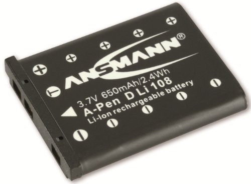 Ansmann 1400-0012 A-Pen D Li 108 Digitalkamera Ersatzakku 3,7V / 650mAh für Pentax Digitalkamera