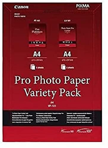 Canon 6211B020 VP-101 Musterpaket Pro A 4, Fotopapier, 2 x 5 Blatt