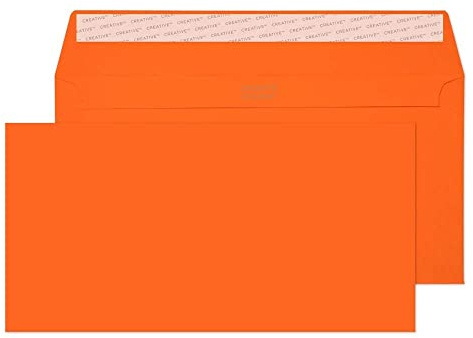 Blake Envelopes Creative Colour 205 Briefumschläge Haftklebung Kürbis Orange DL+ 114 x 229 mm - 120g/m² | 500 Stück