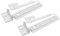 Zanussi Fridge Freezer Door Plastic Mounting Slide Bracket Fixing Kit (Pack of 2)