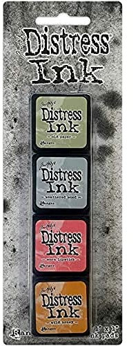 Ranger Distress Mini Stempelkissen Set 7, Synthetic Material, mehrfarbig, 20.3 x 7 x 2.5 cm