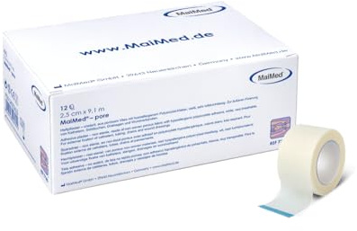 MaiMed pore Rollenpflaster Heftpflaster 5 cm x 9,1 m Spenderbox 6 Rollen