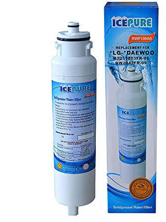 1 filtre à eau RWF1300A pour réfrigérateur compatible avec Daewoo DW2042FR-09.