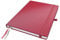 Leitz Complete Qualitäts-Notizbuch A4 liniert, 160 Seiten, 80 Blatt, Hardcover mit hochwertigem Einband, 100 g/m² Papier FSC zertifiziert, Verschluss, Lesezeichen, Stiftschlaufe, Rot, 44720025
