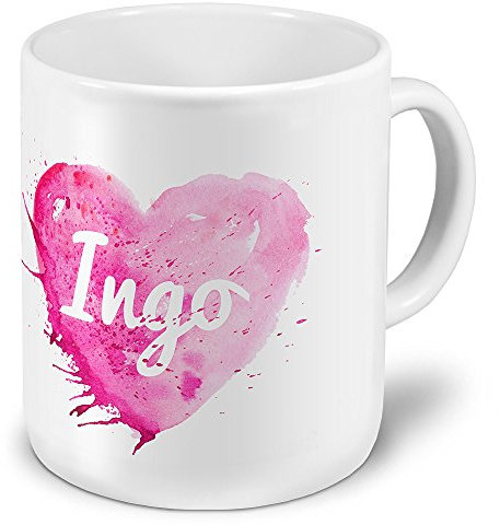 XXL Riesen-Tasse mit Namen Ingo - Motiv Colorpaint - Namenstasse, Kaffeebecher, Becher, Mug