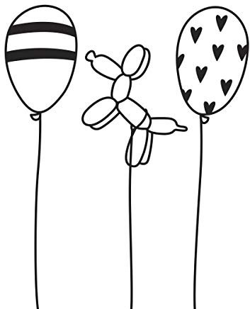 Darice Luftballons A6 Prägeschablone (10,8 x 14,6 cm), 14.61 X 10,79 X 0,1 cm