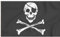 Storm&Lighthouse Bandiera dei pirati Jolly Roger Teschio e ossa incrociate Decorazione per feste Bandiera Pirata Forniture per feste 1,5 m x 0,9 m con occhielli in metallo