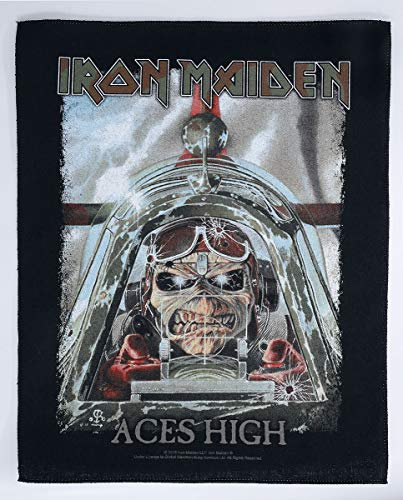Iron Maiden Aces High Unisex Parche Espalda multicolor, 95% Algodón, 5% Poliéster,
