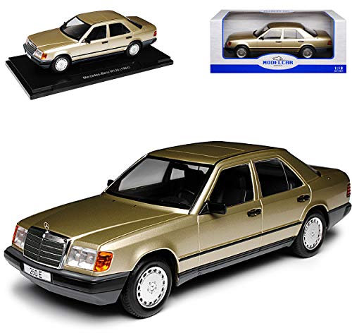 Model Car Group Mercedes-Benz E-Klasse 260 E W124 Limousine Metallic Gold 1984-1997 1/18 Modell Auto