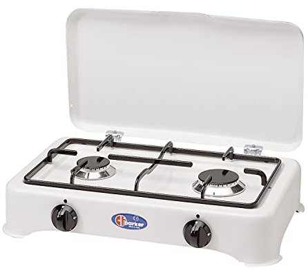 CFParker Fornello 2 Fuochi a Gas Gpl per Uso Esterno Made in Italy - 5326GP
