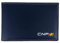 Piel Cabrera Cartera Porta Placa para hombre, unisex, para Policia Nacional España. Logo CNP. Azul