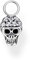 THOMAS SABO Damen Ohrring Anhänger Totenkopf silber, 925 Sterlingsilber