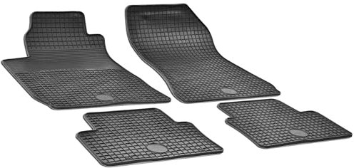 WALSER DirtGuard Gummi Fussmatten Auto für Alfa Romeo 159 06/2005-12/2012, 100% passgenaue Auto Fußmatten, robuste Universal Fußmatte Auto, Gummimatten Auto