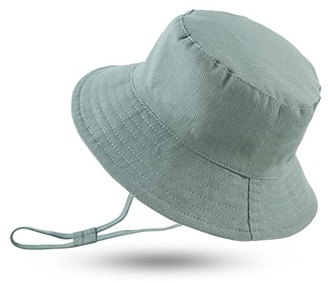 XIAOHAWANG Dinosaure Bébé Chapeau de Soleil pour Enfant Fille Garçons été Bonnet Anti-UV Bébé Chapeaux Bob (Vert, 48CM(6 à 12 Mois))
