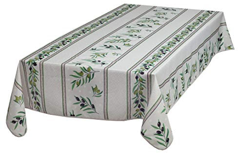 Provencetischdecke, Outdoordecke, Antitache, Abwischbar (Natur 240x145cm)