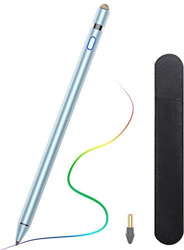 TiMOVO Lápiz para iPad Pencil para iPad 11ª/10ª/9ª/8ª/7ª/6ª Generación,20H de Trabajo Palma Rechazo Apple Pen para iPad Pro/iPad Air 2025/iPad Mini, Alta Precisión iPad Pencil 1ª Generación,Azul Claro