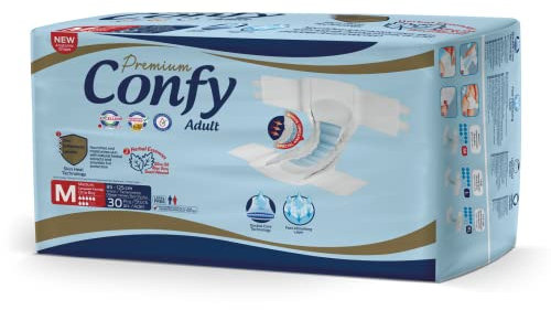 Confy Premium Windeln für Erwachsene - Erwachsenen-Windel Inkontinenz Gr.M 30St.