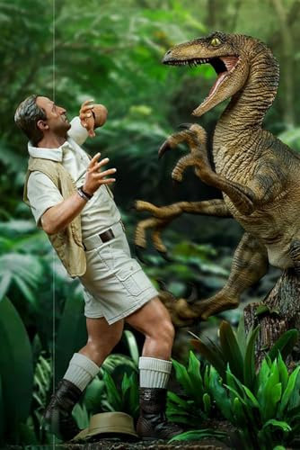 Iron Studios - 1:10 Clever Girl Deluxe Statue - Jurassic Park, Mehrfarbig, 1:10 Scale