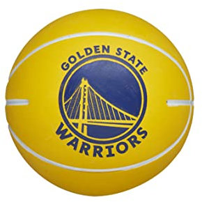 Wilson Basketball, NBA Dribbler, Golden State Warriors, Outdoor und Indoor, Größe: Kindergröße, Blau