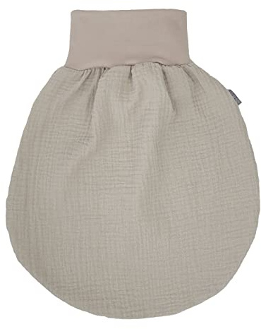 Lilakind“ Baby Musselin Strampelsack | Kleinkind Musselin Schlafsack | Made in Germany Sand Gr. L