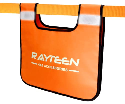 RAYTEEN Recovery Winch Damper Glow in Dark, Winch Cable Safety Blanket, Recovery Strap Damper, Heavy Duty PVC Made, RTN2208