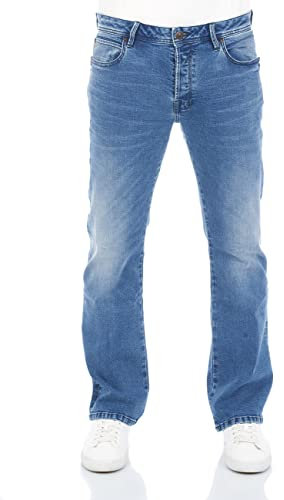 LTB Herren Jeans Hose Roden Bootcut Jeanshose Basic Baumwolle Denim Stretch Tiefer Bund Blau w28 w29 w30 w31 w32 w33 w34 w36 w38 w40, Farbvariante:Cletus Wash (52270), Größe:29W / 36L