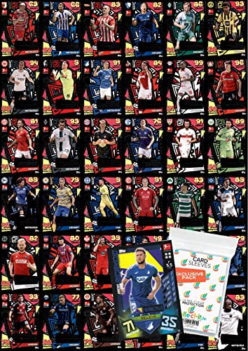 collect-it.de MY HOME OF CARDS + TOYS Exklusive Aufbewahrungshüllen im Bundle mit Match Attax - 2022/23 - Alle 36 Matchwinner + 1 seltene Nationalspieler Karte