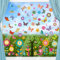 Seasboes 148 Stück Fensterbild Blumen, Aufkleber Fensterfolie Schmetterling Fenster Abziehbilder, Fensterbilder Frühling, Anti-Kollision Aufkleber für Baby Kinderzimmer Party Fensterdeko