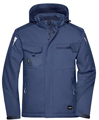 James & Nicholson Workwear Winter Softshell Jacke - Hochfunktionelle Softshelljacke mit warmem Innenfutter