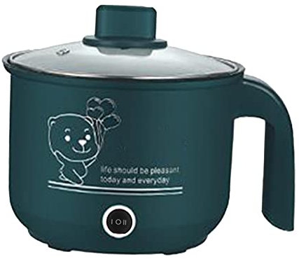 SM SunniMix Olla eléctrica para arroz eléctrica, Antiadherente, para el hogar, Multiusos, 2 Engranajes, Ramen, electrodomésticos de Cocina para freír Huevos de, Verde