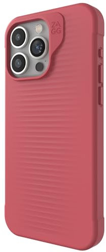 ZAGG Luxe Snap iPhone 15 Pro Max Hülle – schützende Handyhülle, Fallschutz (3 m), strapazierfähiges Graphen-Material, schlanke und leichte MagSafe-iPhone-Hülle für iPhone 15-Modelle, Rot
